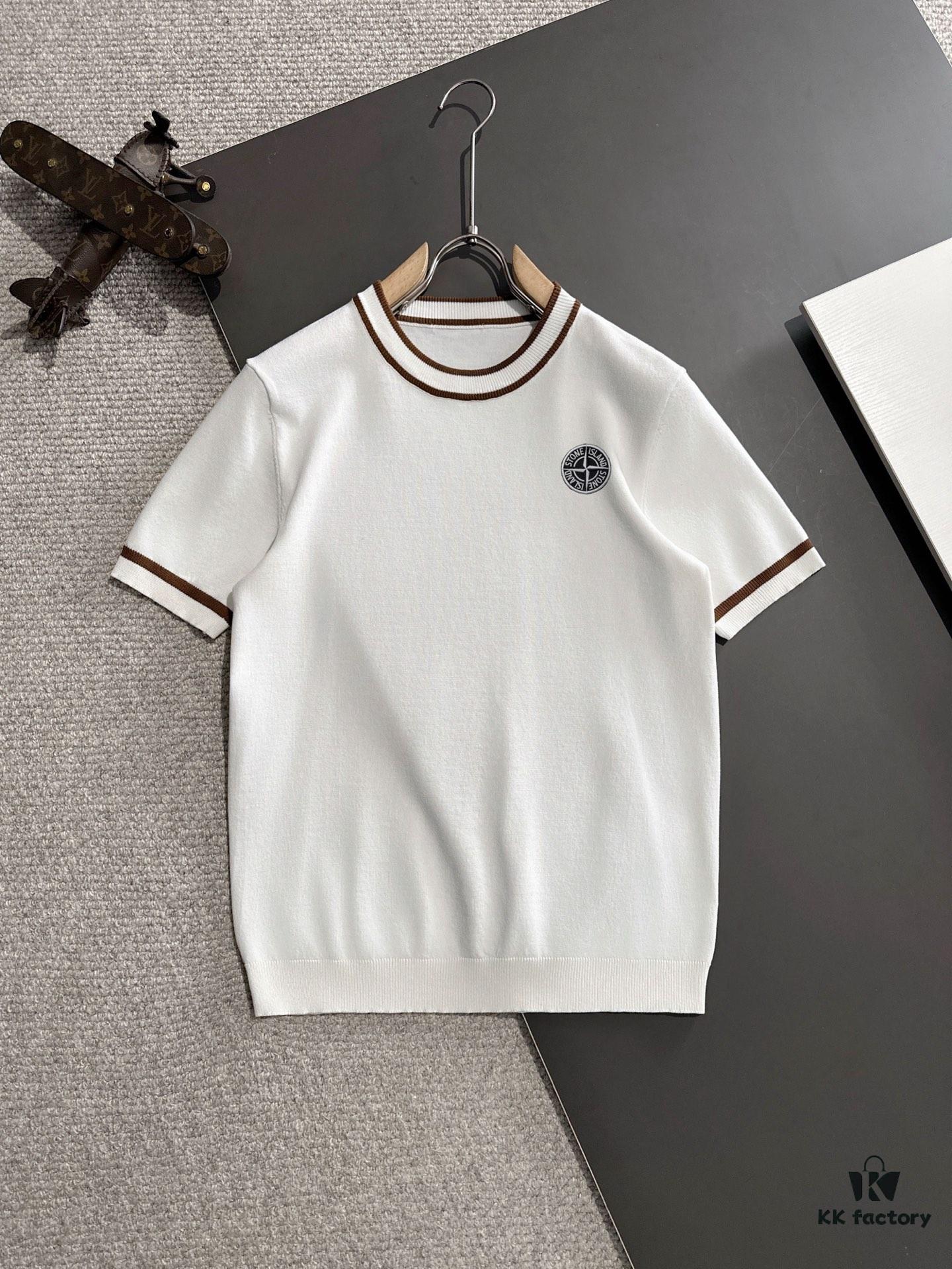6931a431ccd8ab3d7af98747 High-Quality Stone Island 2025 Spring/Summer New Men's Round Neck Short-Sleeve T-Shirt