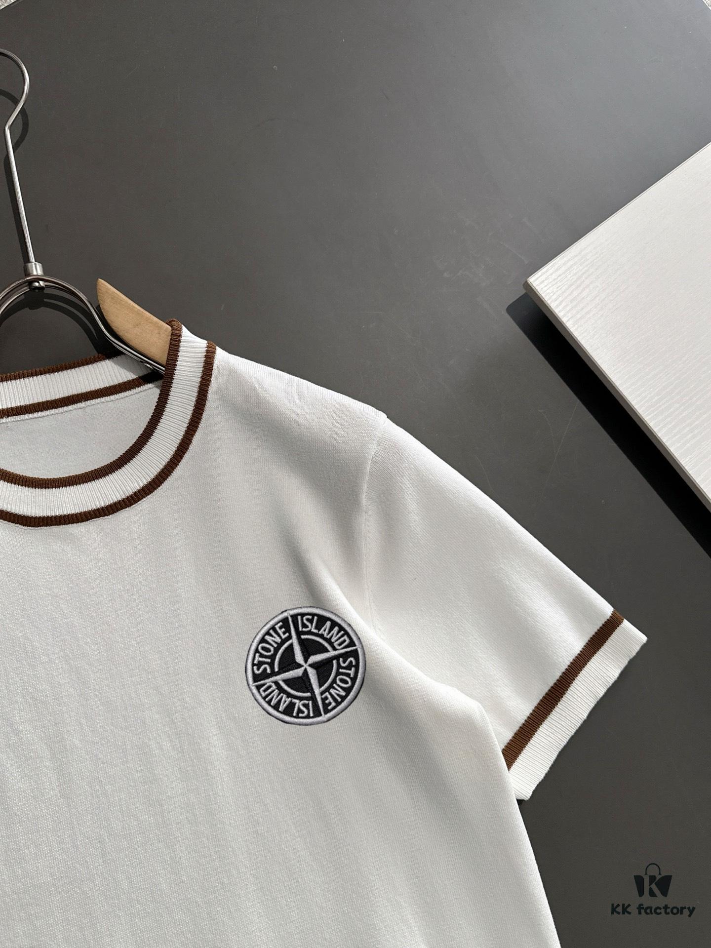 6931a431ccd8ab3d7af98748 High-Quality Stone Island 2025 Spring/Summer New Men's Round Neck Short-Sleeve T-Shirt
