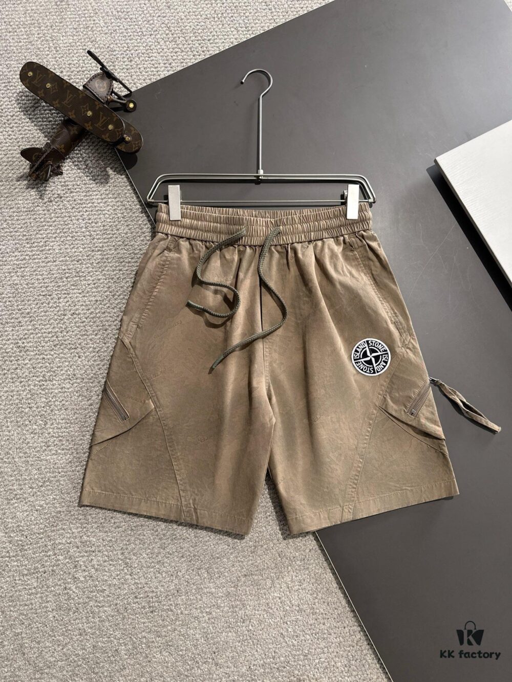 6931a431ccd8ab3d7af98750 High-End Stone Island 2025 Spring/Summer New Elastic Waist Casual Shorts, Premium Custom Fabric, Breathable and Comfortable, Exquisite Details, Brand Design Concept, Soft and Smooth Texture, Excellent Fit and Tailoring