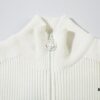 6931a433ccd8ab3d7af98778 908# STONE ISLAND Knit Zip-Front Stand Collar Sweater. Black, White, Gray