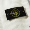 6931a433ccd8ab3d7af9877c 908# STONE ISLAND Knit Zip-Front Stand Collar Sweater. Black, White, Gray