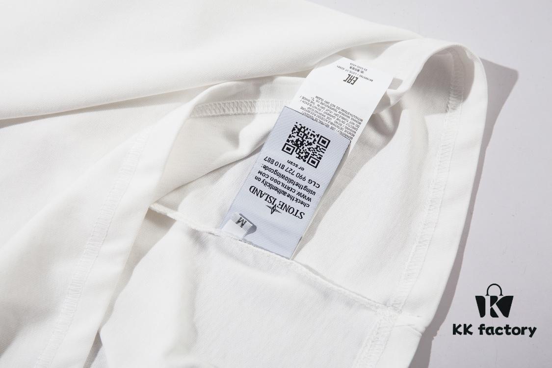 6931a434ccd8ab3d7af9878d STONE ISLAND (230g Double Yarn) Sleeve Pocket Trench T-Shirt in Black, White, Beige, Grey Green