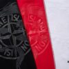STONE ISLAND Dragon 3D Pattern T-Shirt in Black, White, and Bright Red