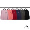 6931a435ccd8ab3d7af987a2 STONE ISLAND (200g Double Cotton Yarn) Embroidered Logo Crew Neck Long Sleeve T-Shirt