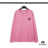 6931a436ccd8ab3d7af987ac 905# STONE ISLAND Embroidered Logo Crew Neck Knit Wool Long-Sleeve T-Shirt