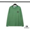6931a436ccd8ab3d7af987ad 905# STONE ISLAND Embroidered Logo Crew Neck Knit Wool Long-Sleeve T-Shirt