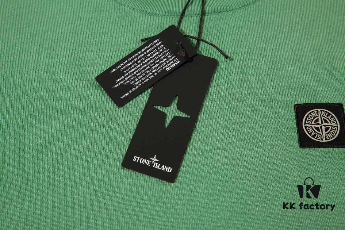 6931a436ccd8ab3d7af987b0 905# STONE ISLAND Embroidered Logo Crew Neck Knit Wool Long-Sleeve T-Shirt