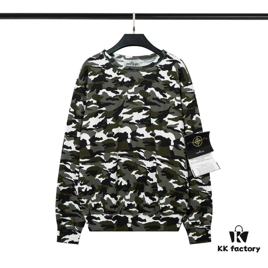 STONE ISLAND Camouflage Crewneck Pullover Sweatshirt M L XL XXL