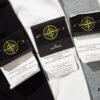 STONE ISLAND Printed Classic Hoodie in Black, Gray, White