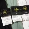 STONE ISLAND Letter Embroidered Reflective Star Hoodie in Black, White, Green
