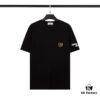 6931a43accd8ab3d7af987fc STONE ISLAND Foam Printed Letter T-Shirt in Black and White