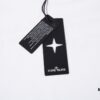 6931a43bccd8ab3d7af98803 STONE ISLAND Foam Printed Letter T-Shirt in Black and White