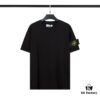 STONE ISLAND Compass Patch Knit Sweater T-Shirt in Black, White, Gray