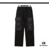 6931a43cccd8ab3d7af9881e STONE ISLAND (320g Cotton Sweatpants) Multi-Pocket Casual Loose-Fit Full-Length Pants with Drawstring Cuffs. Black. M L XL XXL
