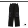 6931a43cccd8ab3d7af9881f STONE ISLAND (320g Cotton Sweatpants) Multi-Pocket Casual Loose-Fit Full-Length Pants with Drawstring Cuffs. Black. M L XL XXL