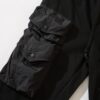6931a43cccd8ab3d7af98820 STONE ISLAND (320g Cotton Sweatpants) Multi-Pocket Casual Loose-Fit Full-Length Pants with Drawstring Cuffs. Black. M L XL XXL