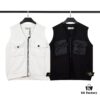 6931a43dccd8ab3d7af98839 STONE ISLAND Vest with Double Zipper Sweater in Black and White