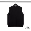 6931a43dccd8ab3d7af9883b STONE ISLAND Vest with Double Zipper Sweater in Black and White