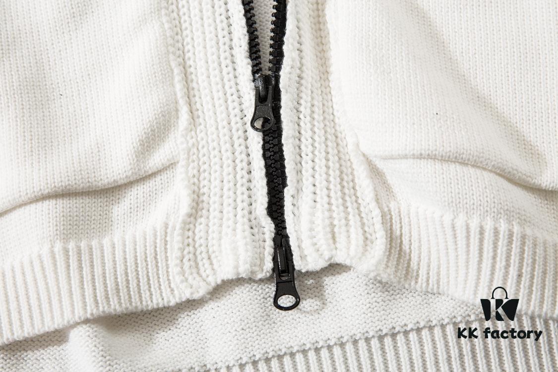 6931a43eccd8ab3d7af98840 STONE ISLAND Vest with Double Zipper Sweater in Black and White