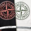 6931a43fccd8ab3d7af98850 STONE ISLAND (230g 100% Cotton Double Yarn) T-shirt with Large Logo Print Black White M L XL XXL