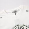 6931a43fccd8ab3d7af98851 STONE ISLAND (230g 100% Cotton Double Yarn) T-shirt with Large Logo Print Black White M L XL XXL