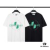 6931a43fccd8ab3d7af98854 223# STONG ISLAND (230g Double Cotton) Stone Island Front and Back Print T-Shirt. Black White M L XL XXL