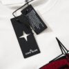 STONE ISLAND (230g 100% Cotton Double Yarn) Terry Embroidery Print T-Shirt in Black and White
