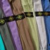 6931a440ccd8ab3d7af98869 STONE ISLAND (320g Pure Cotton Sweatshirt) Functional Cuff Loose Round Neck Pullover Terry Hoodie in Black, Light Gray, Dark Gray, Coffee, Light Green, Lake Blue, Blue, Purple