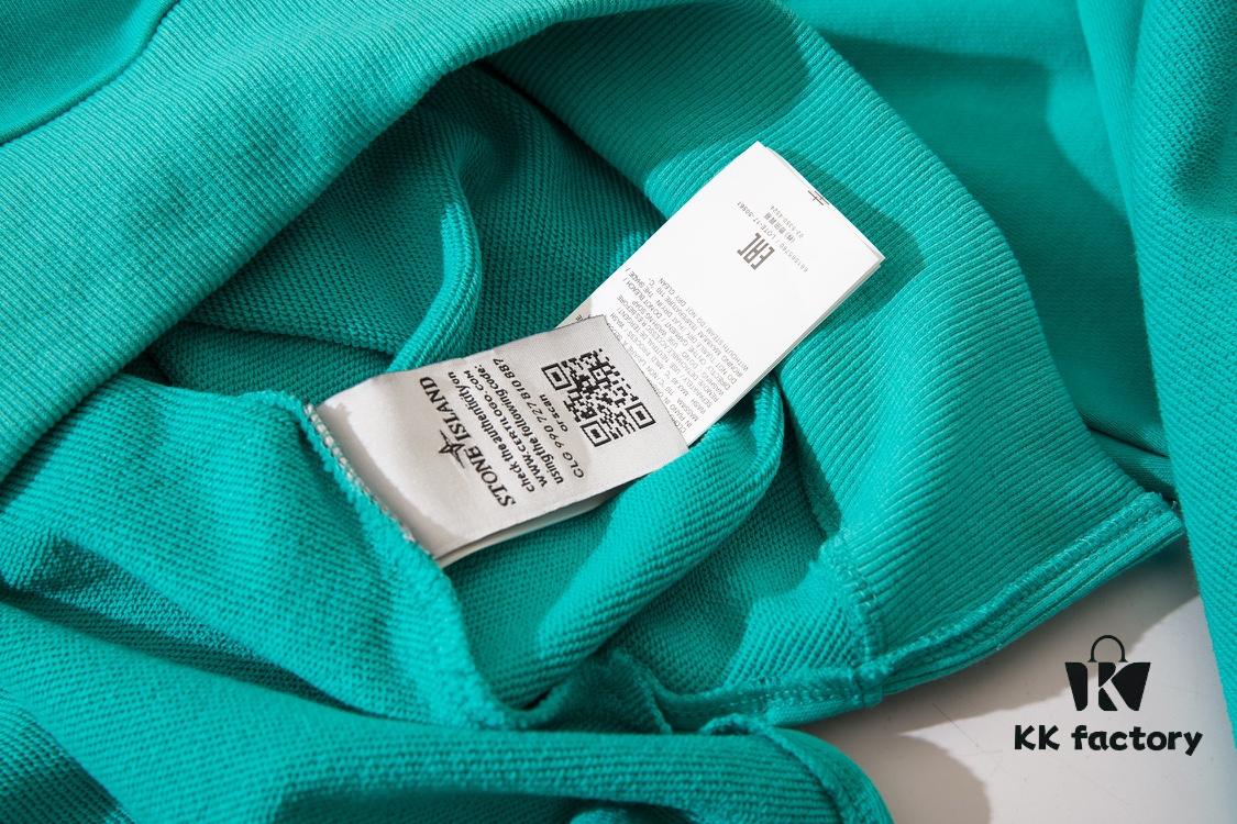 6931a440ccd8ab3d7af9886d STONE ISLAND (320g Pure Cotton Sweatshirt) Functional Cuff Loose Round Neck Pullover Terry Hoodie in Black, Light Gray, Dark Gray, Coffee, Light Green, Lake Blue, Blue, Purple