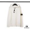 6931a441ccd8ab3d7af98883 8926# STONE ISLAND Knit Drawstring Hooded Solid Wool Sweater in Black, White, Gray