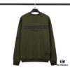 6931a443ccd8ab3d7af9889e STONE ISLAND 360g Cotton Hooded Sweatshirt with Raised Letter Print and Classic Small Logo, Crew Neck Loose Fit Pullover, Black White Green