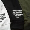 6931a443ccd8ab3d7af988a3 STONE ISLAND 360g Cotton Hooded Sweatshirt with Raised Letter Print and Classic Small Logo, Crew Neck Loose Fit Pullover, Black White Green