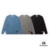 6931a443ccd8ab3d7af988a5 901# STONE ISLAND Classic Small Logo Loose Knit Pullover Sweater in Black, Gray, Blue