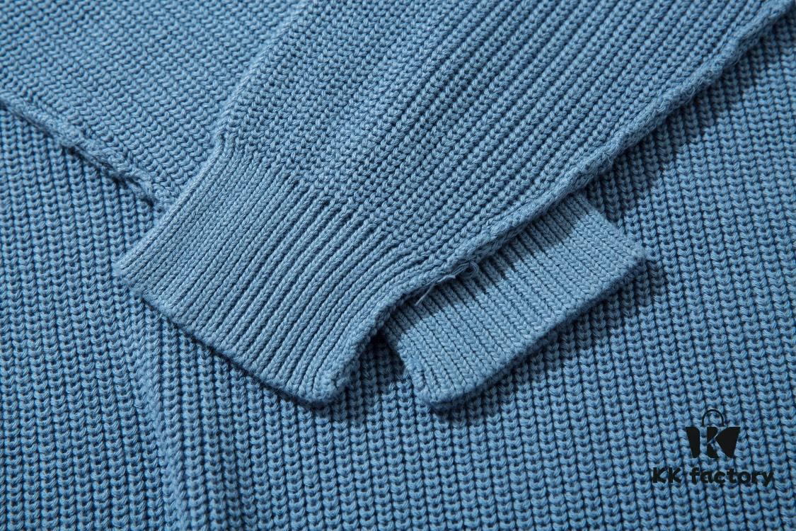 6931a443ccd8ab3d7af988aa 901# STONE ISLAND Classic Small Logo Loose Knit Pullover Sweater in Black, Gray, Blue