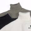Stone Island Autumn/Winter 20 Knitted Turtleneck Sweater in Twill