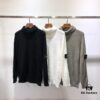 Stone Island 19 Fall/Winter Basic Model with Sleeve Logo Turtleneck Knit Sweater