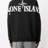 6931a447ccd8ab3d7af988e7 STONE ISLAND (320g Cotton Sweatshirt) Autumn-Winter New Arrival Classic Logo Print Batwing Sleeve Loose Fit Unisex Crewneck Pullover in Black and Grey