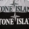 6931a447ccd8ab3d7af988e9 STONE ISLAND (320g Cotton Sweatshirt) Autumn-Winter New Arrival Classic Logo Print Batwing Sleeve Loose Fit Unisex Crewneck Pullover in Black and Grey