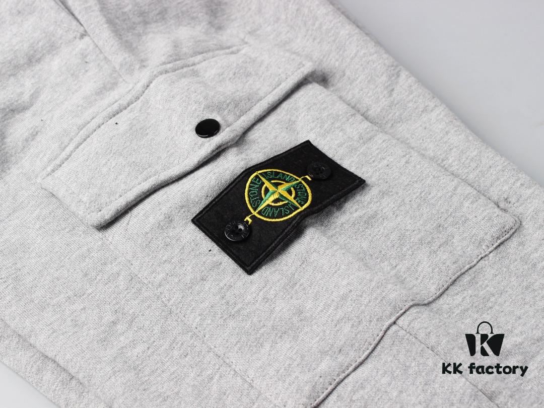 6931a449ccd8ab3d7af98916 Stone Island Classic Cotton Lightweight Pocket Sweatpants with Side Logo