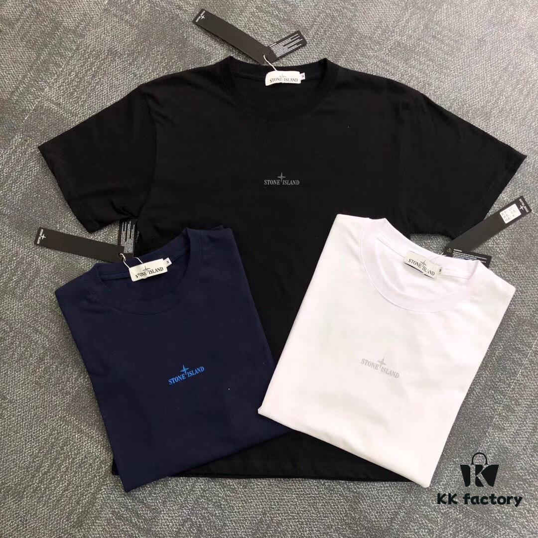 6931a44accd8ab3d7af98928 Stone Island Phantom Reflective Letter Short Sleeve T-Shirt M-XXL