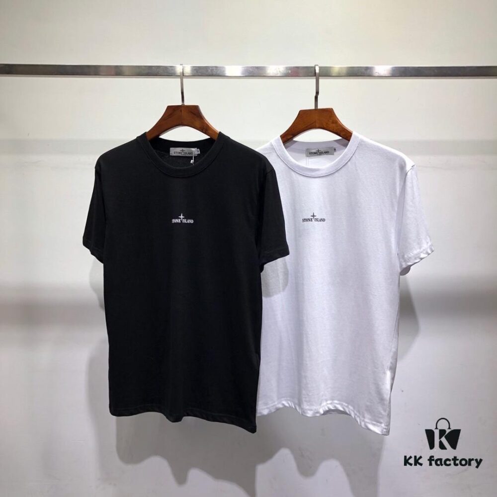 6931a44accd8ab3d7af9892c Stone Island No.82 Embroidered Logo Short Sleeve T-Shirt ML XL XXL