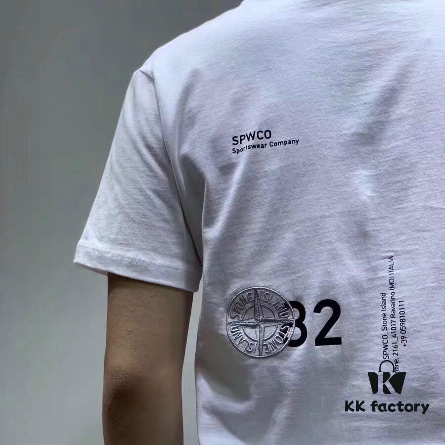 Stone Island No.82 Embroidered Logo Short Sleeve T-Shirt ML XL XXL