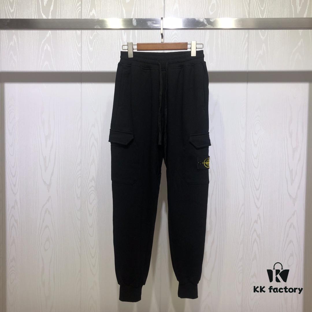 6931a44dccd8ab3d7af98964 Stone Island 19FW Side Logo Double Pocket Terry Drawstring Sweatpants