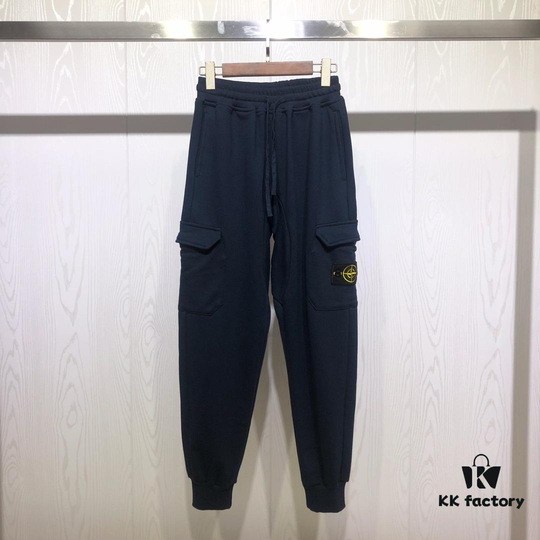 6931a44dccd8ab3d7af98965 Stone Island 19FW Side Logo Double Pocket Terry Drawstring Sweatpants