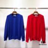 Stone Island Basic Round-Neck Pullover Knit Sweater with Compass Sleeve Patch