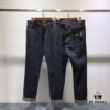 STONE ISLAND Classic Straight-Fit Raw Denim Jeans with Side Embroidered Logo