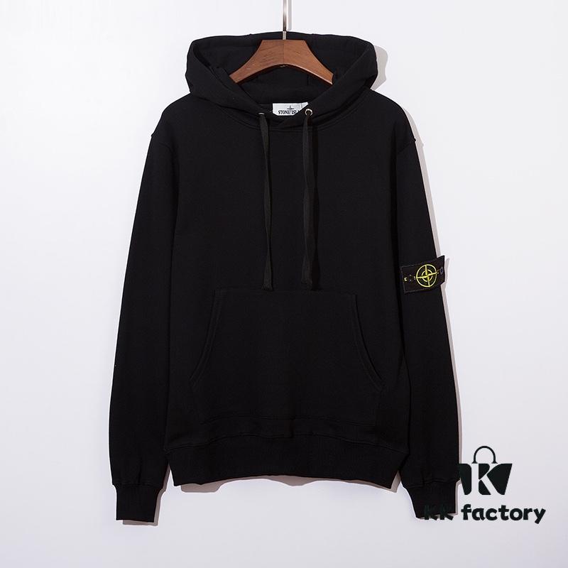 Stone Island 20 Autumn/Winter New Arrival Basic Classic Arm Badge Terry Hoodie