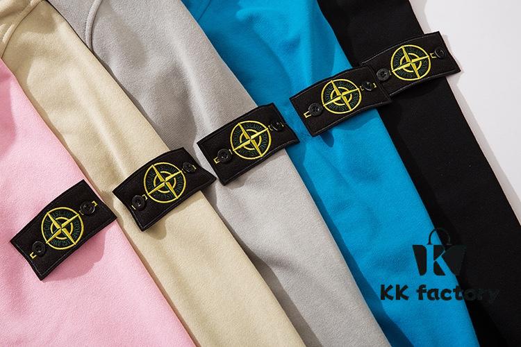 Stone Island 20 Autumn/Winter New Arrival Basic Classic Arm Badge Terry Hoodie