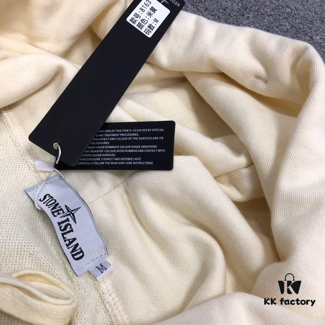 6931a452ccd8ab3d7af989be Stone Island 1:1 Cabinet Synchronization Ribbed Construction Classic Compass Patch Hooded Sweatshirt in Terry Fabric