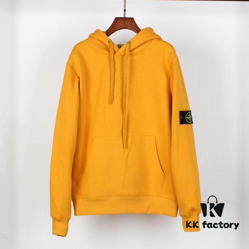 6931a453ccd8ab3d7af989d0 Stone Island Evergreen Fleece Hoodie in Black, Yellow, and Burgundy